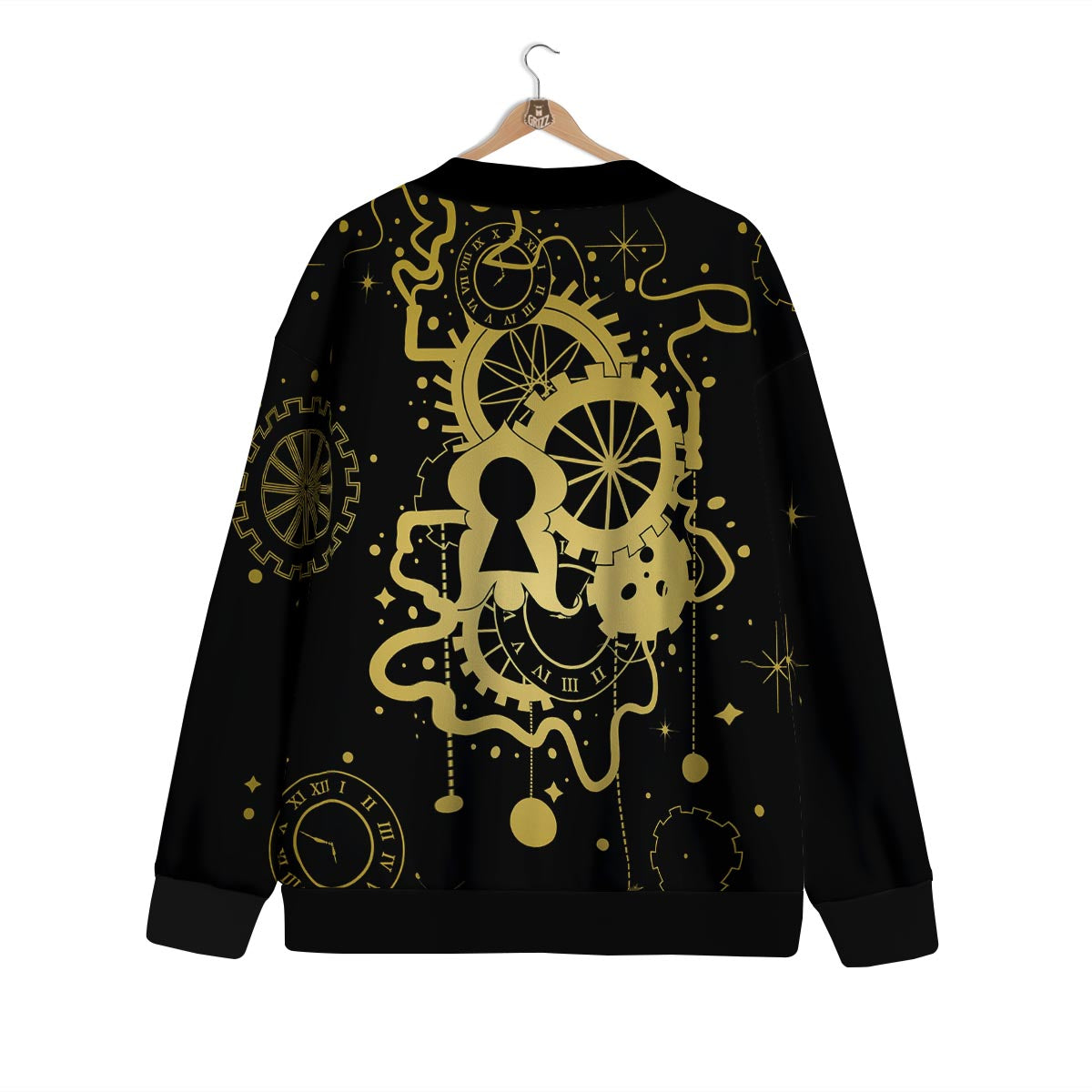 Steampunk Gears Metal Print Cardigan-grizzshop