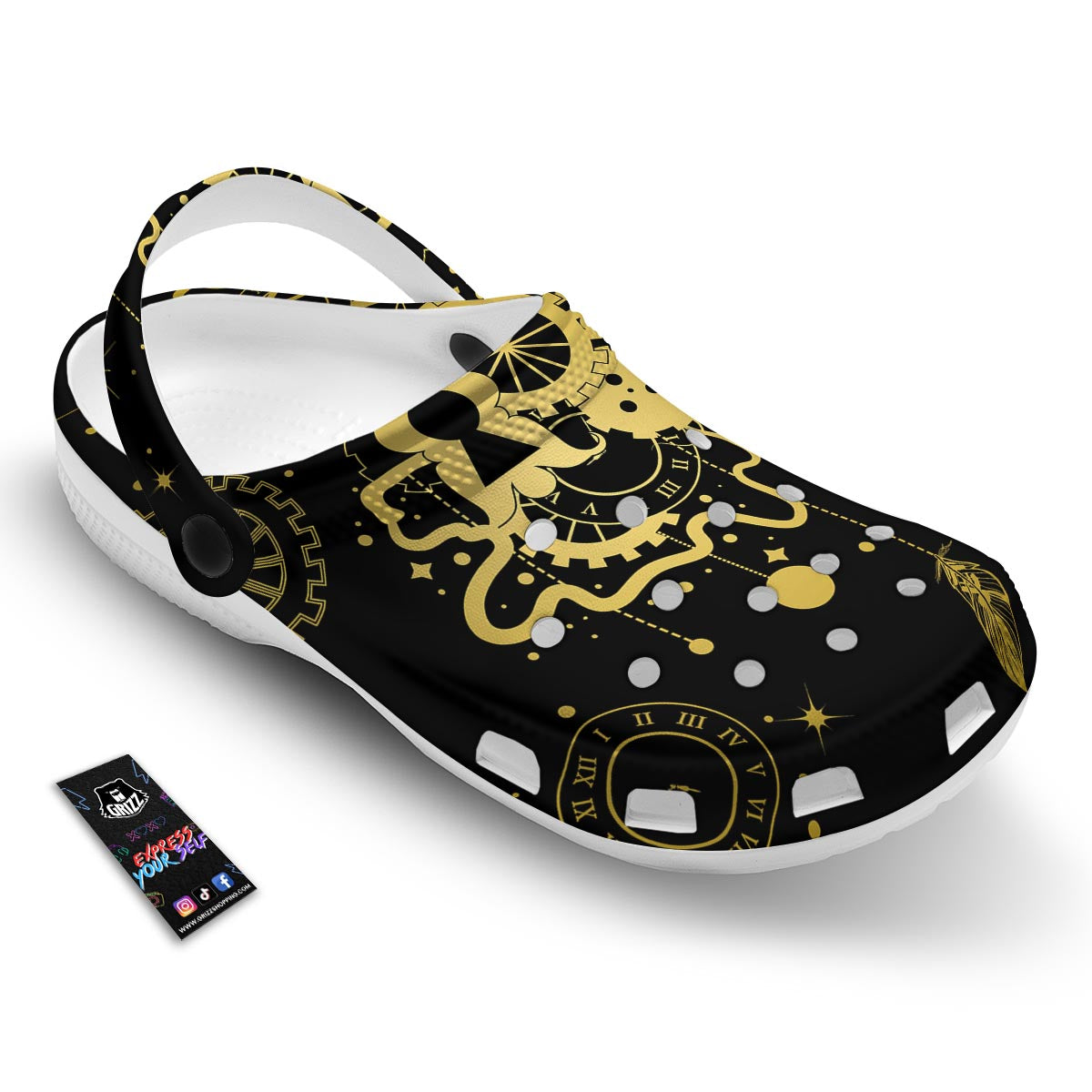 Steampunk Gears Metal Print Clog-grizzshop