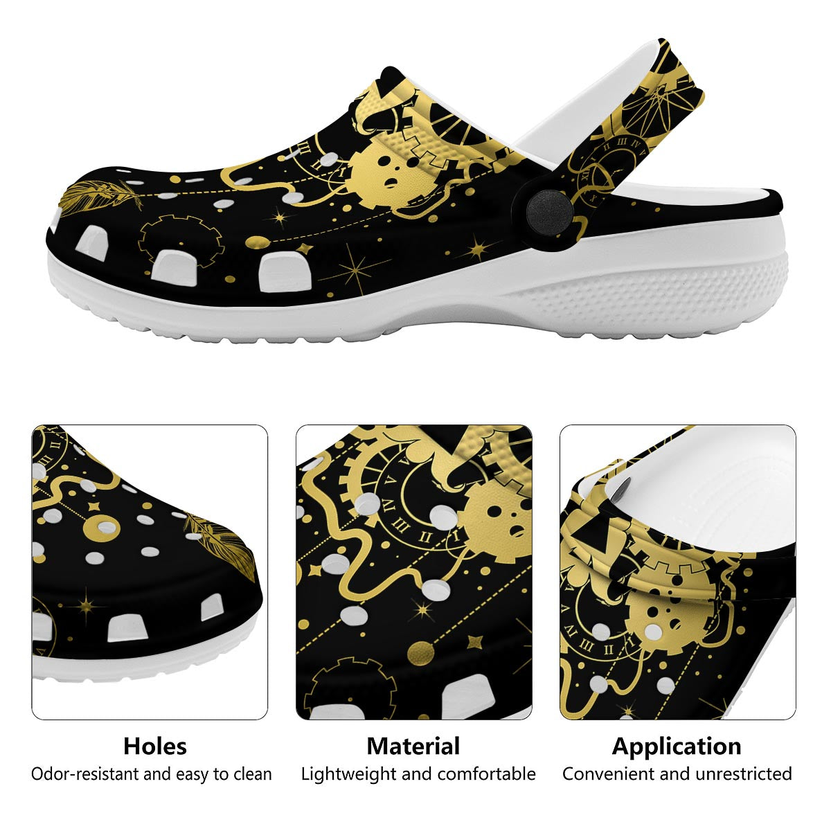 Steampunk Gears Metal Print Clog-grizzshop