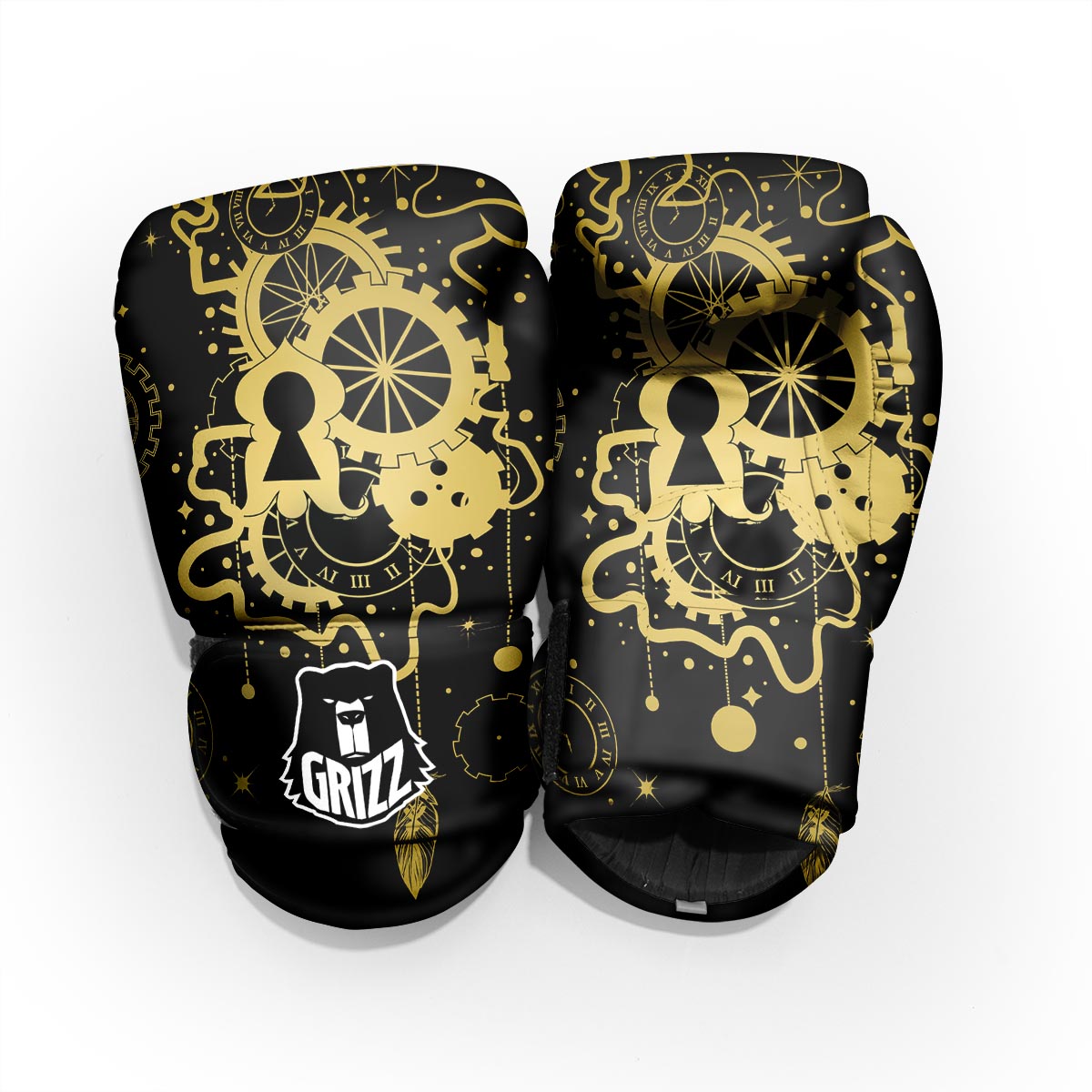 Steampunk Gears Metal Print Pro Boxing Glove