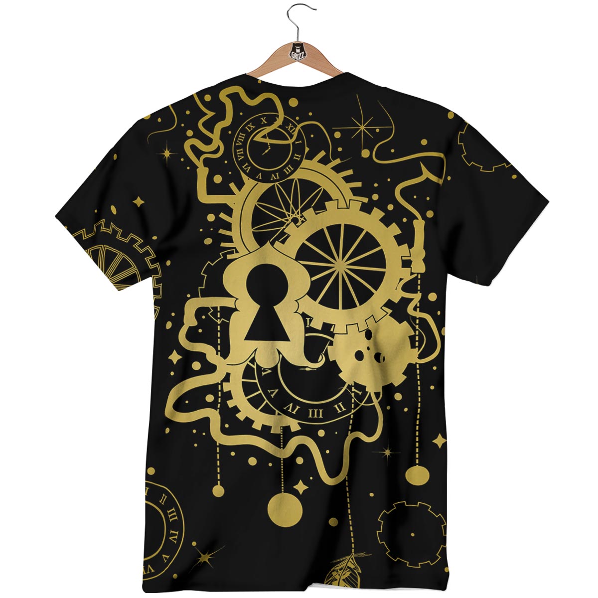 Steampunk Gears Metal Print T-Shirt-grizzshop