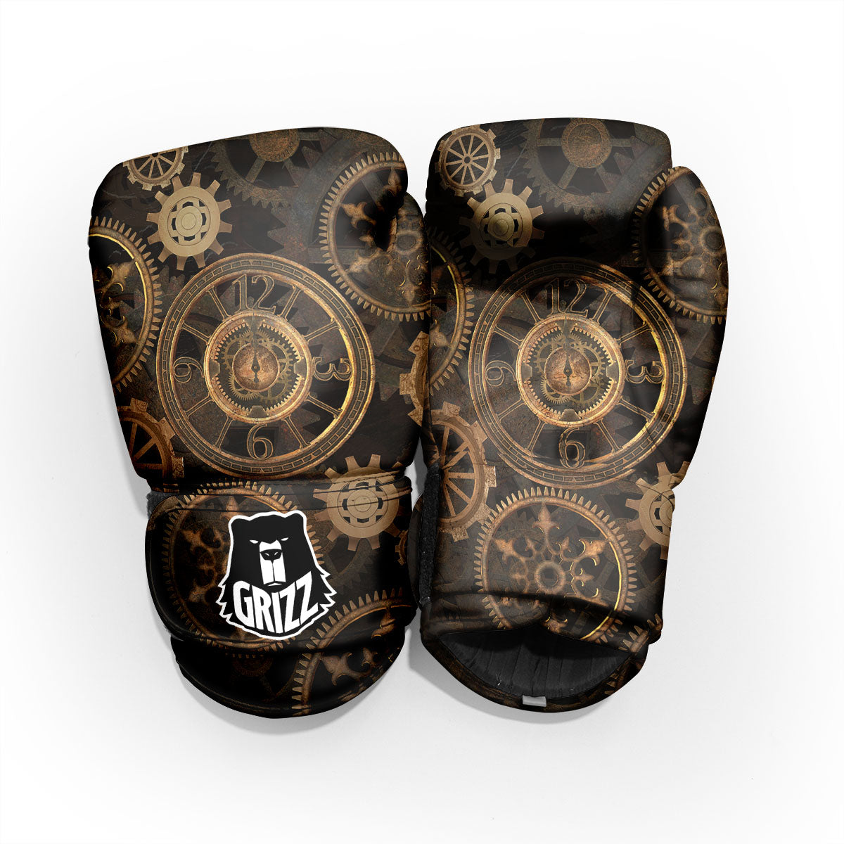 Steampunk Gears Vintage Print Pro Boxing Glove