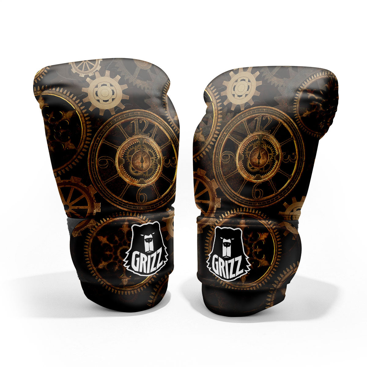 Steampunk Gears Vintage Print Pro Boxing Glove