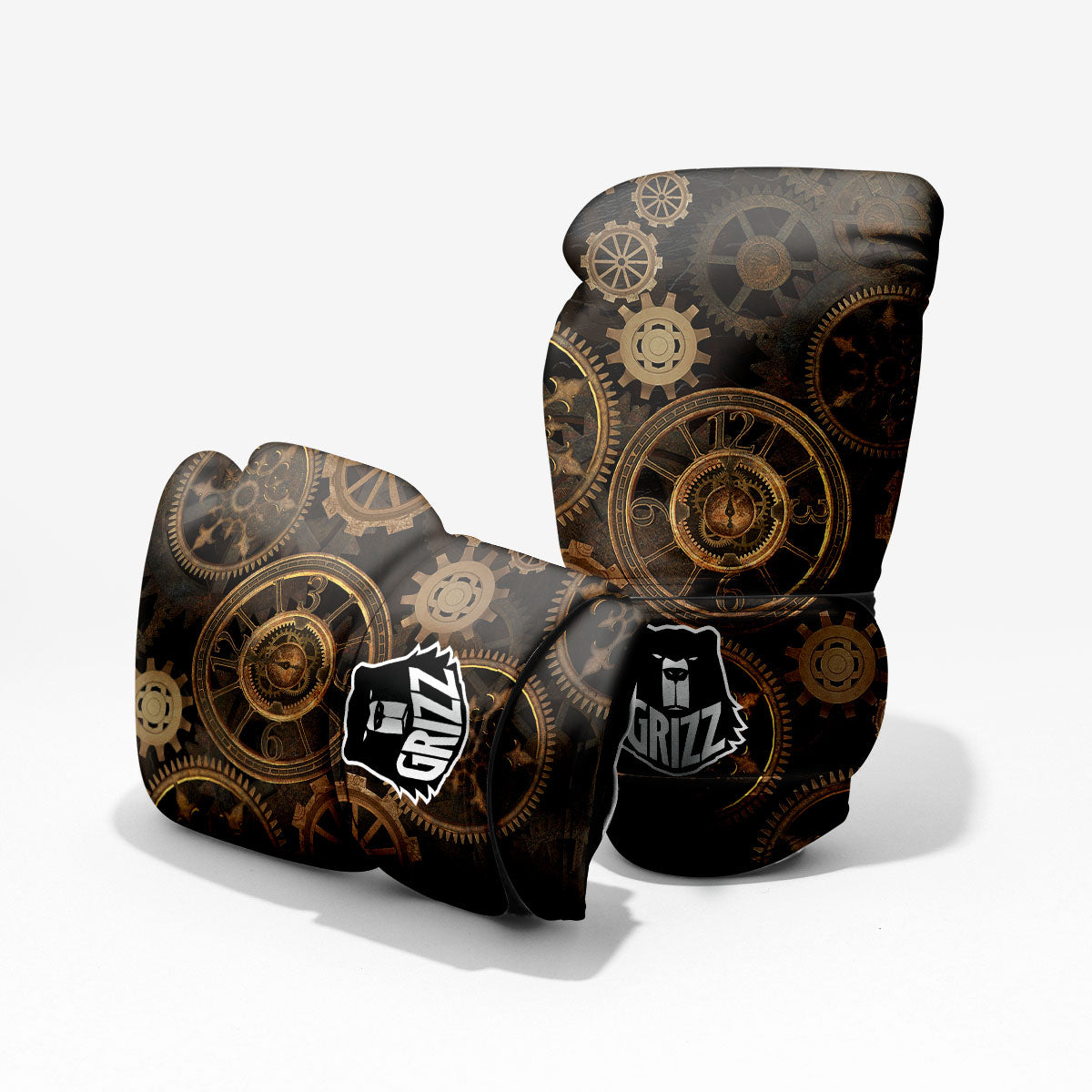 Steampunk Gears Vintage Print Pro Boxing Glove