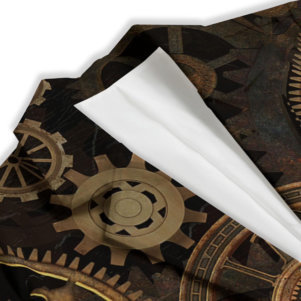 Steampunk Gears Vintage Print Women's Blazer-grizzshop
