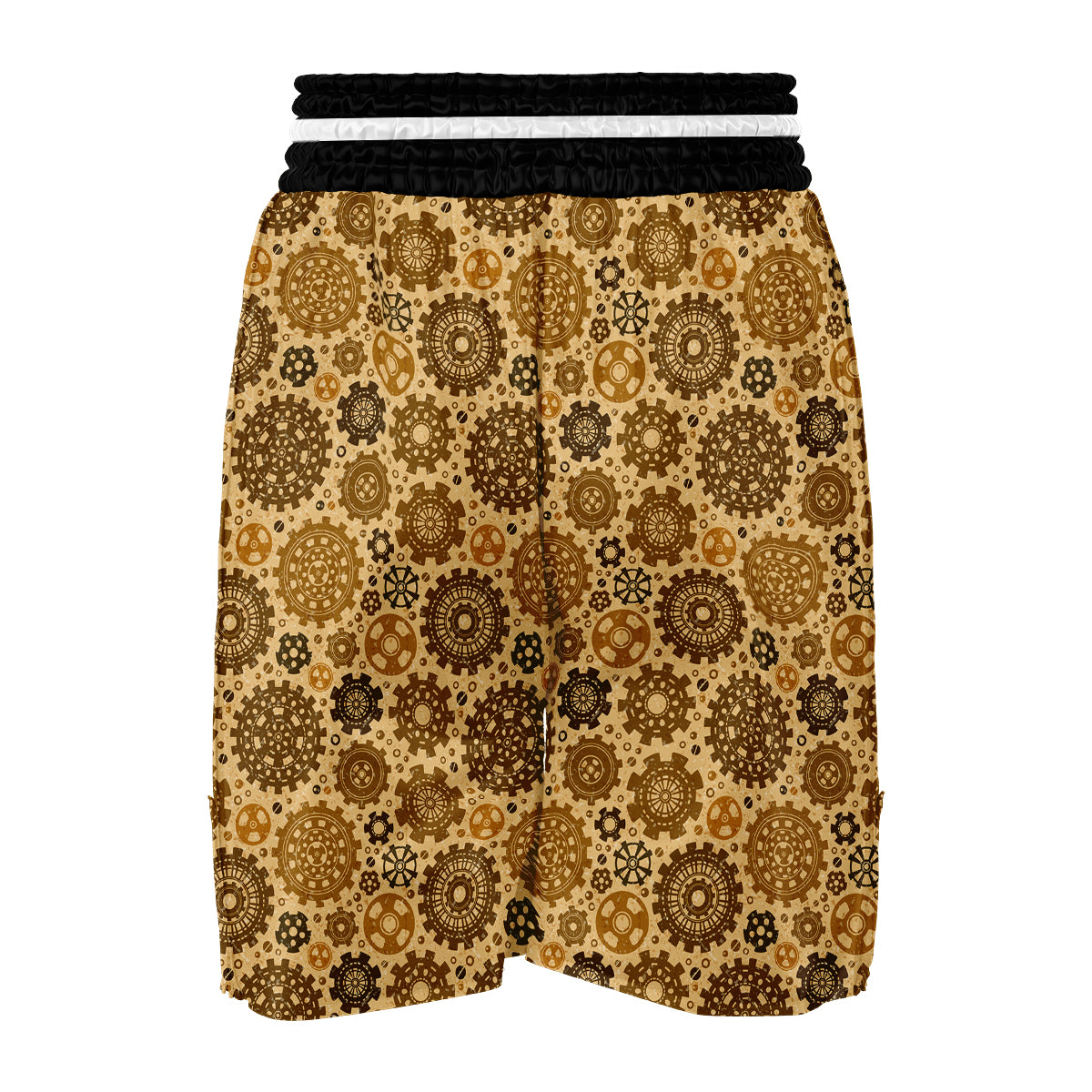 Steampunk Print Pattern Boxing Shorts-grizzshop