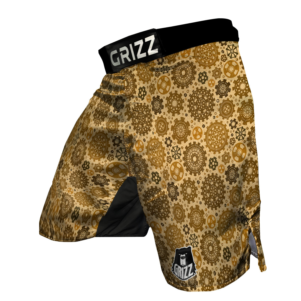 Steampunk Print Pattern MMA Shorts-grizzshop