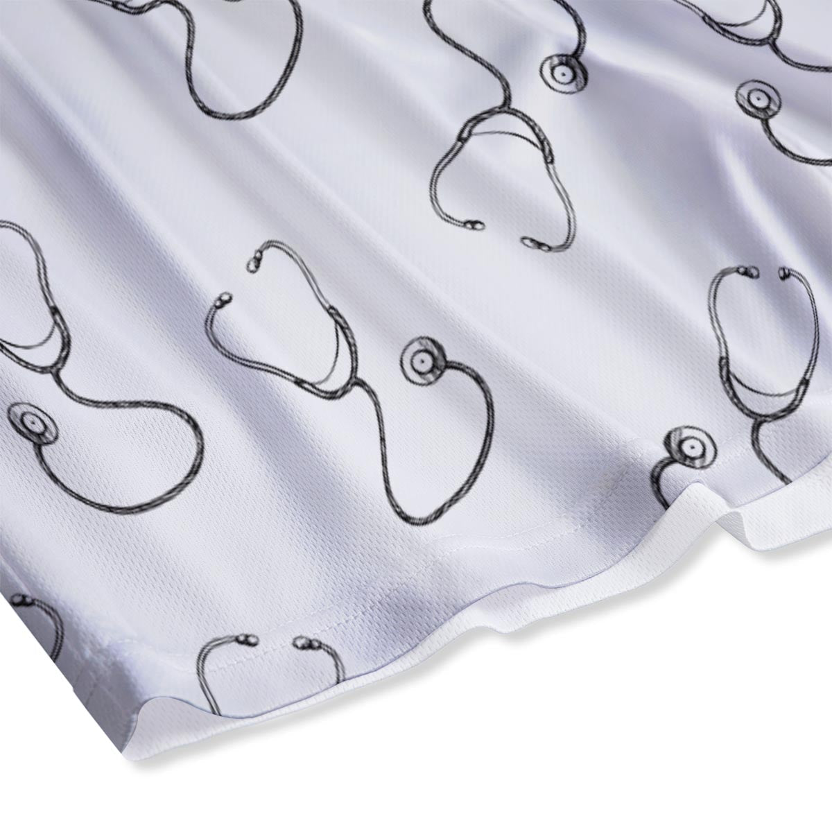 Stethoscope Sign Print Pattern Mesh Shorts-grizzshop