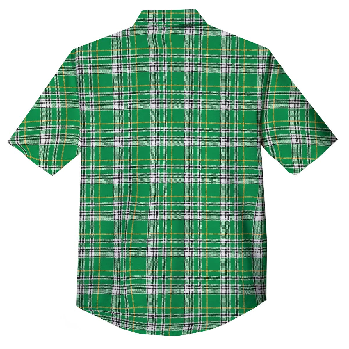 Stewart Plaid Saint Patrick's Day Print Pattern Button Up Shirt-grizzshop