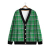 Stewart Plaid Saint Patrick's Day Print Pattern Cardigan-grizzshop