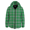 Stewart Plaid Saint Patrick's Day Print Pattern Down Jacket-grizzshop