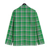 Stewart Plaid Saint Patrick's Day Print Pattern Men's Sport Coat-grizzshop