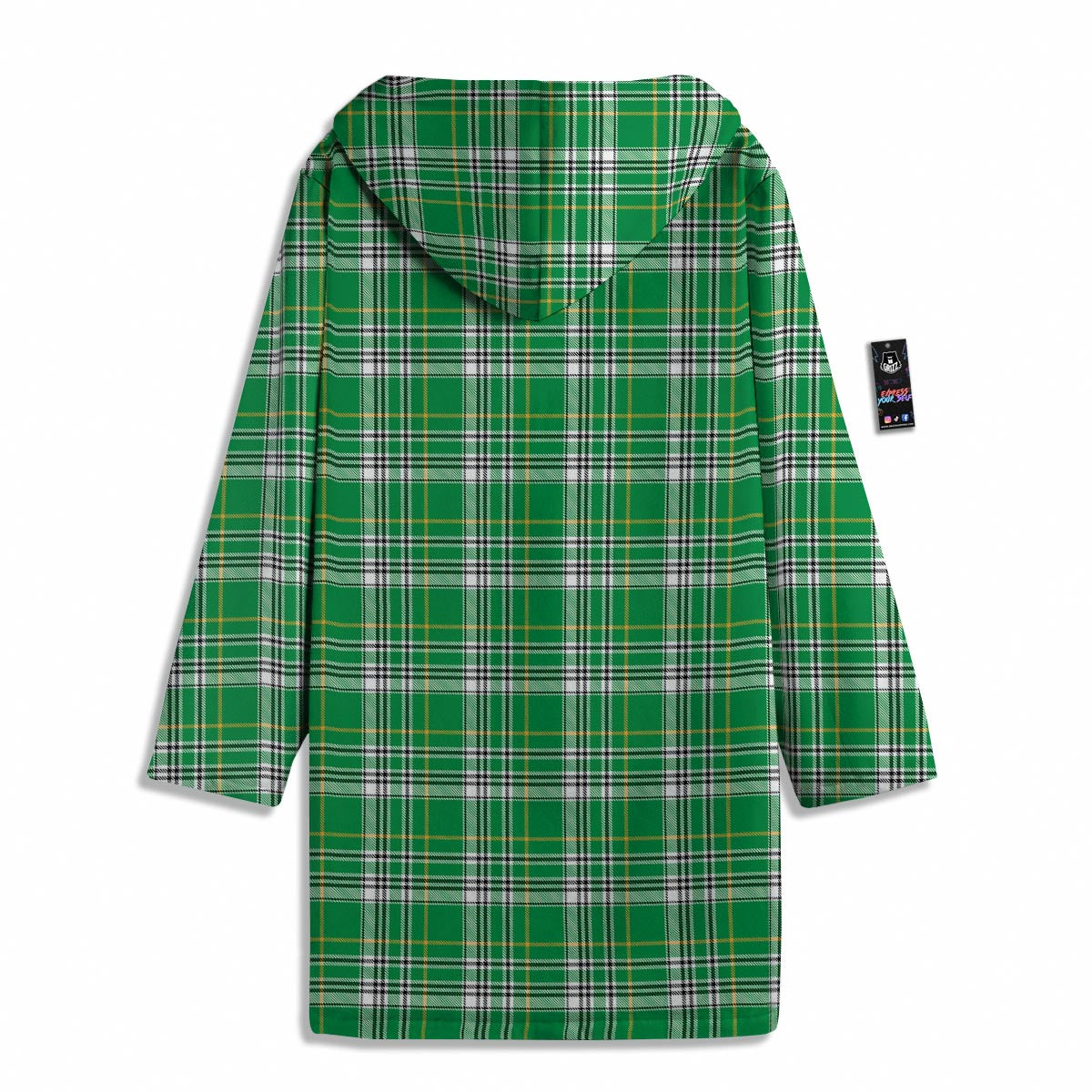 Stewart Plaid Saint Patrick's Day Print Pattern Men's Windbreaker Jacket-grizzshop