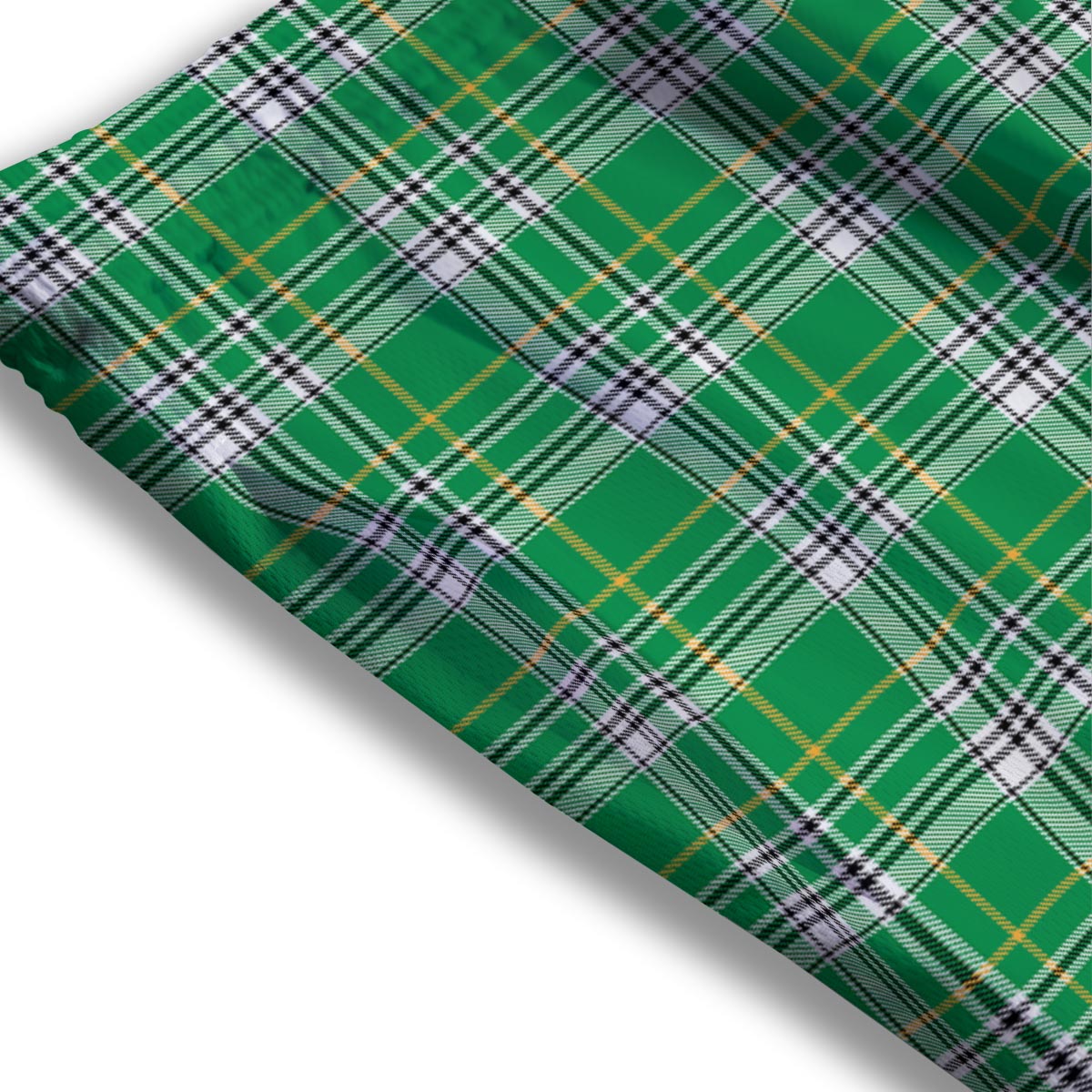 Stewart Plaid Saint Patrick's Day Print Pattern Mesh Shorts