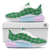 Stewart Plaid Saint Patrick's Day Print Pattern Running Sneakers-grizzshop