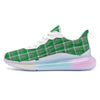 Stewart Plaid Saint Patrick's Day Print Pattern Running Sneakers-grizzshop