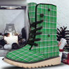 Stewart Plaid Saint Patrick's Day Print Pattern Snow Boots-grizzshop