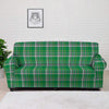 Stewart Plaid Saint Patrick's Day Print Pattern Sofa Cover-grizzshop