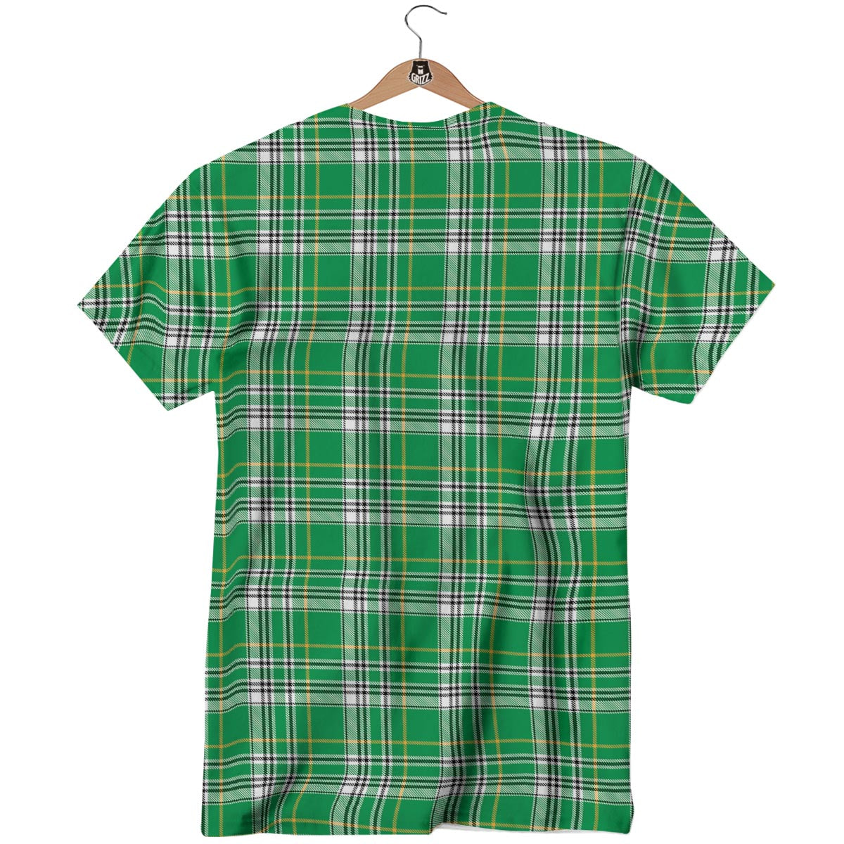 Stewart Plaid Saint Patrick's Day Print Pattern T-Shirt-grizzshop
