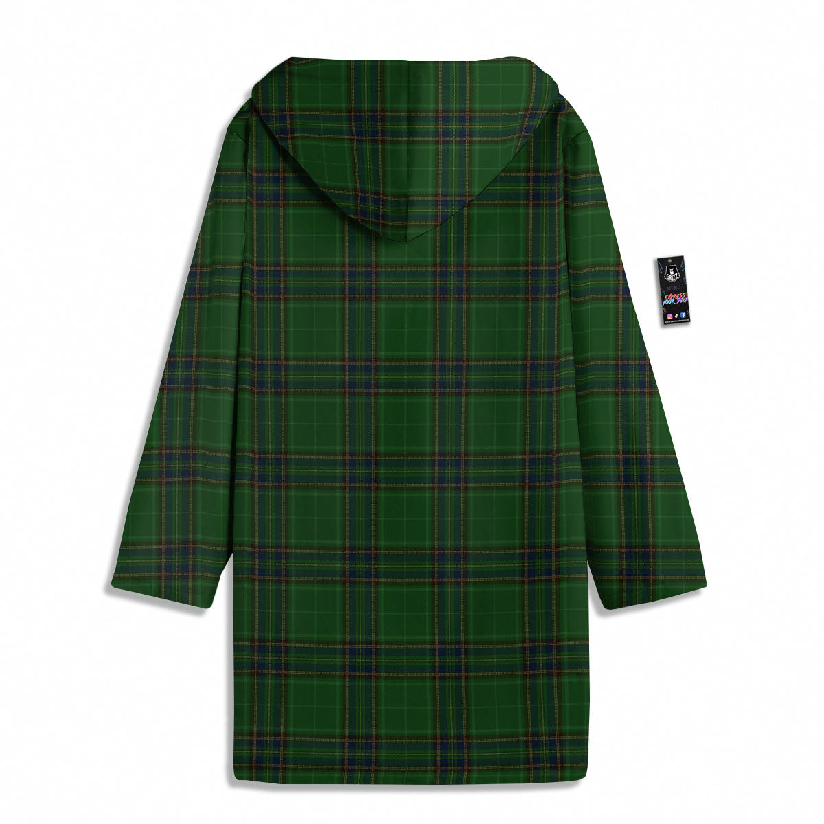 Stewart Tartan Blue And Green Print Men's Windbreaker Jacket-grizzshop