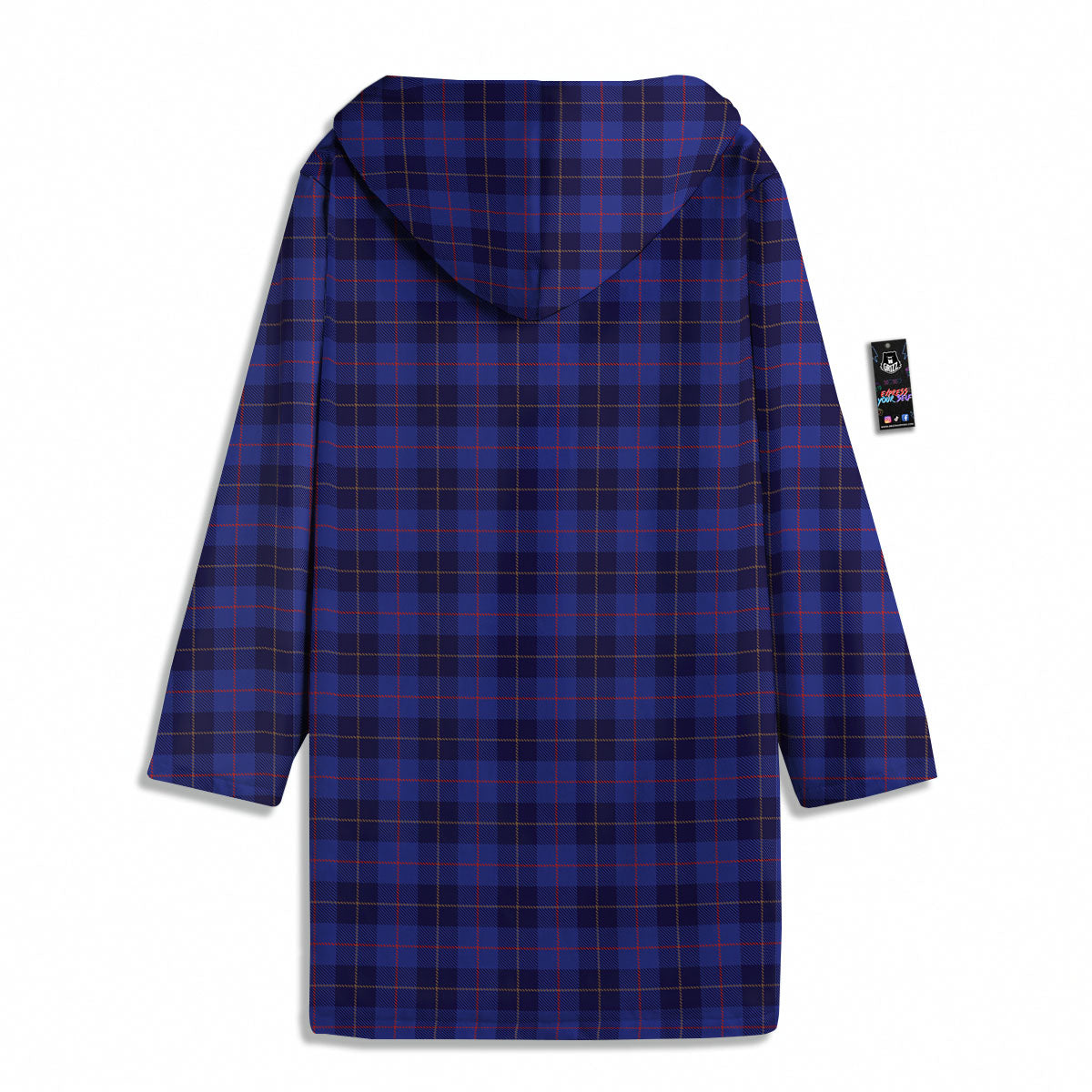 Stewart Tartan Deep Blue Print Men's Windbreaker Jacket-grizzshop