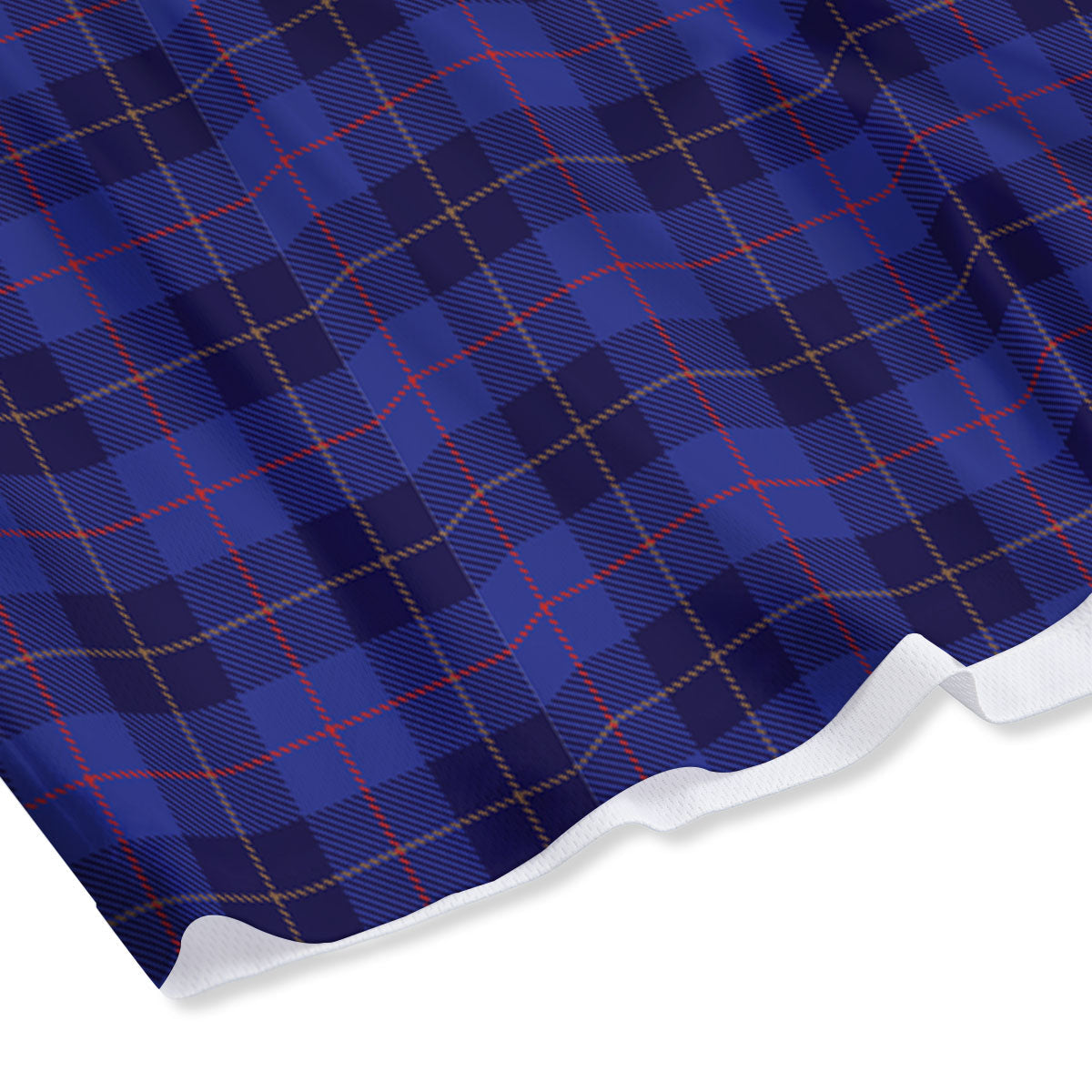 Stewart Tartan Deep Blue Print Mesh Shorts