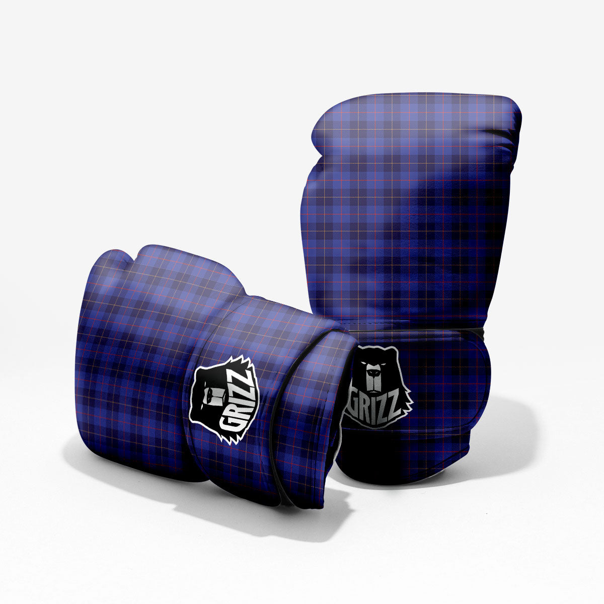 Stewart Tartan Deep Blue Print Pro Boxing Glove