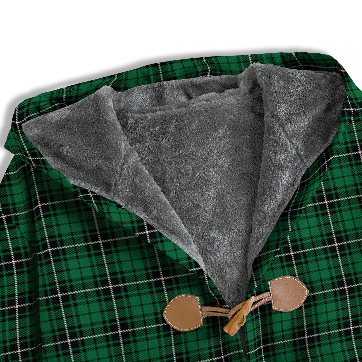 Stewart Tartan Green Print Men's Windbreaker Jacket-grizzshop
