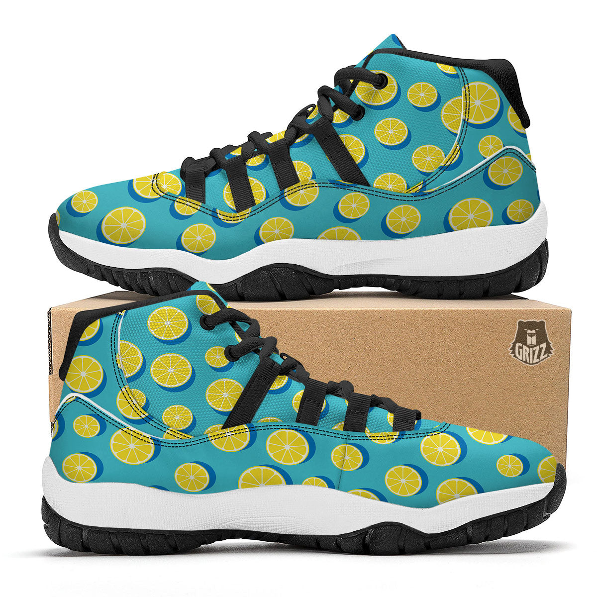Stewart Tartan Green Print Pattern Black Bball Shoes-grizzshop