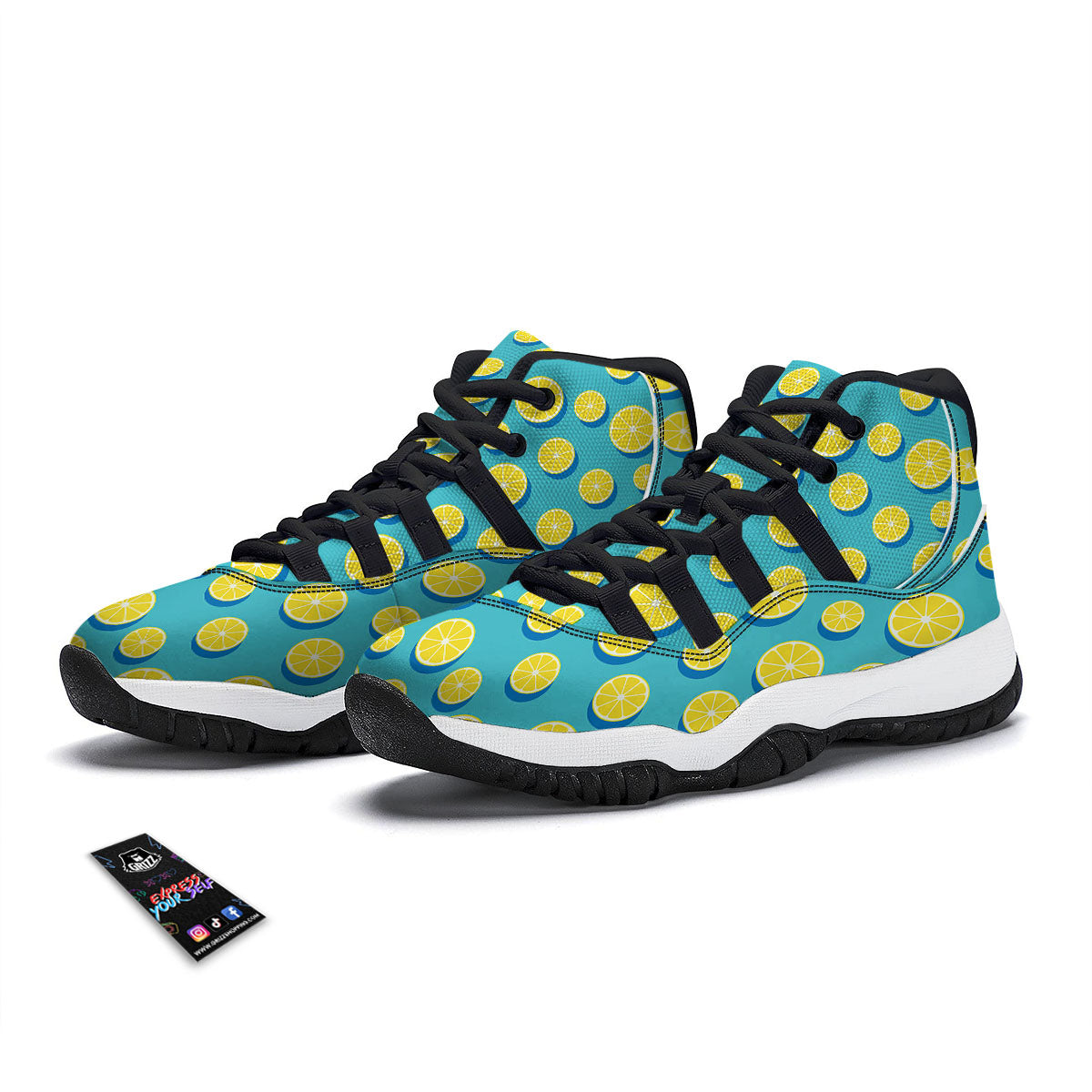 Stewart Tartan Green Print Pattern Black Bball Shoes-grizzshop