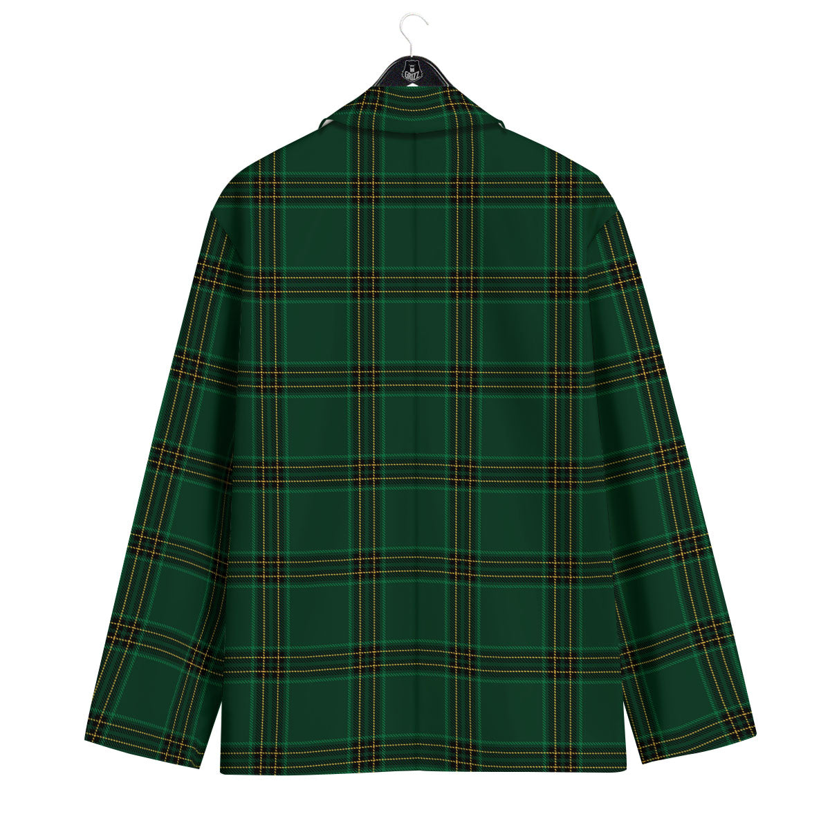 Stewart Tartan Green Print Pattern Men's Sport Coat-grizzshop