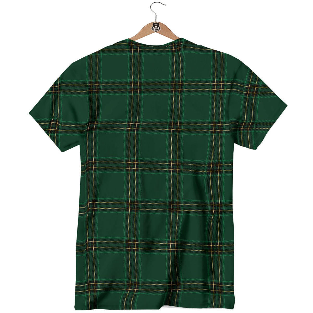 Stewart Tartan Green Print Pattern T-Shirt-grizzshop