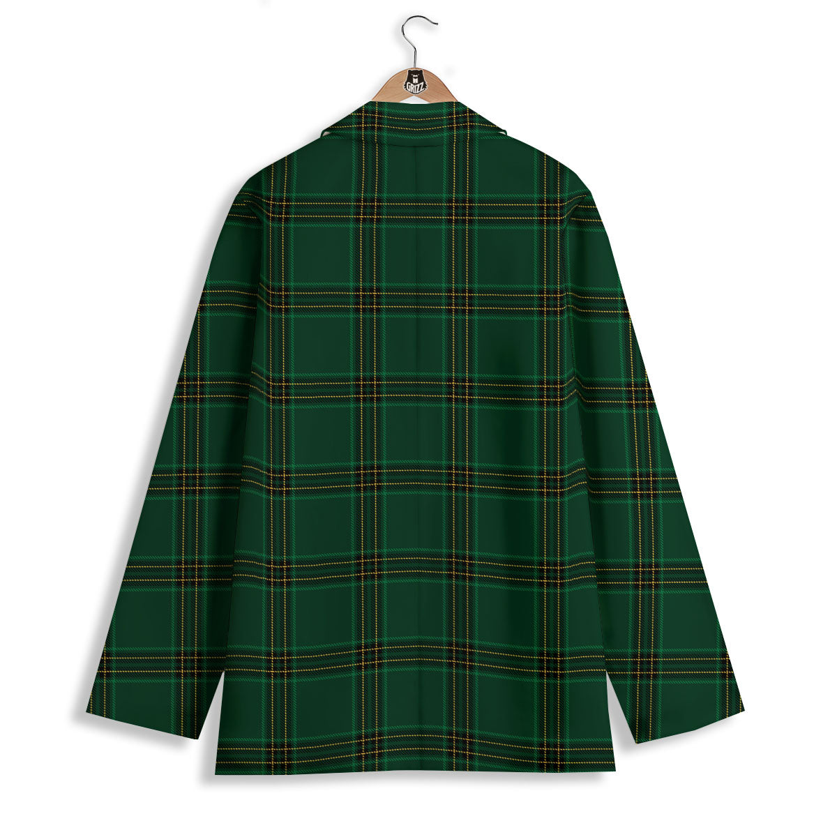 Stewart Tartan Green Print Pattern Women's Blazer-grizzshop