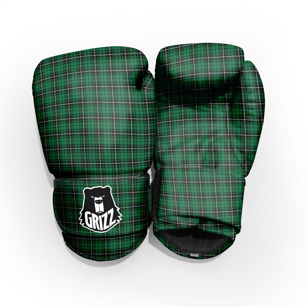 Stewart Tartan Green Print Pro Boxing Glove