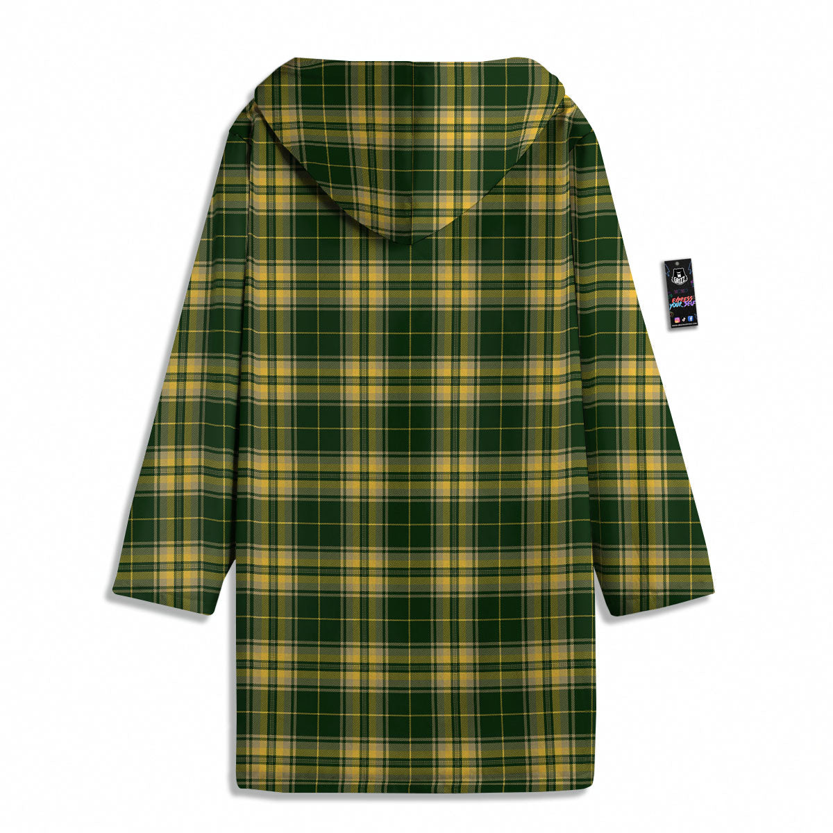Stewart Tartan Yellow And Green Print Men's Windbreaker Jacket-grizzshop