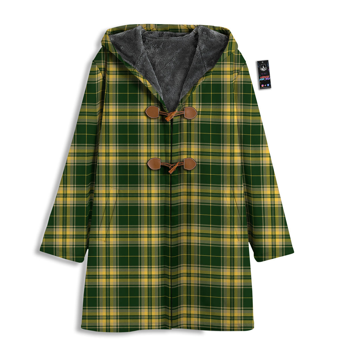 Stewart Tartan Yellow And Green Print Men's Windbreaker Jacket-grizzshop