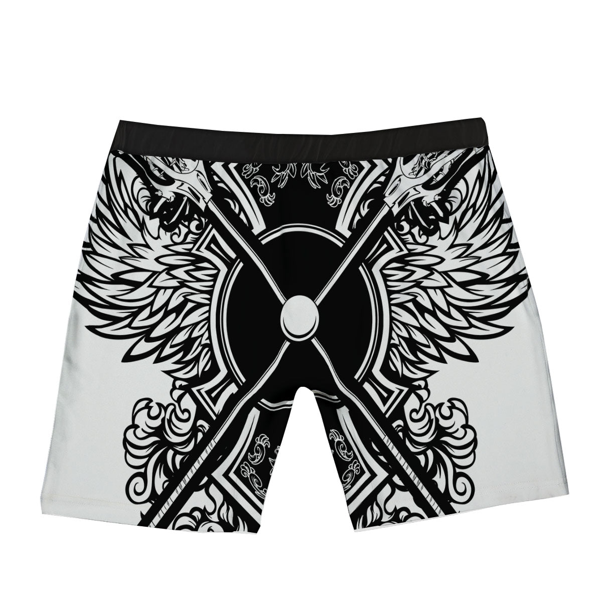 Sticks Lacrosse Ornate Wing Print Boxer Briefs-grizzshop