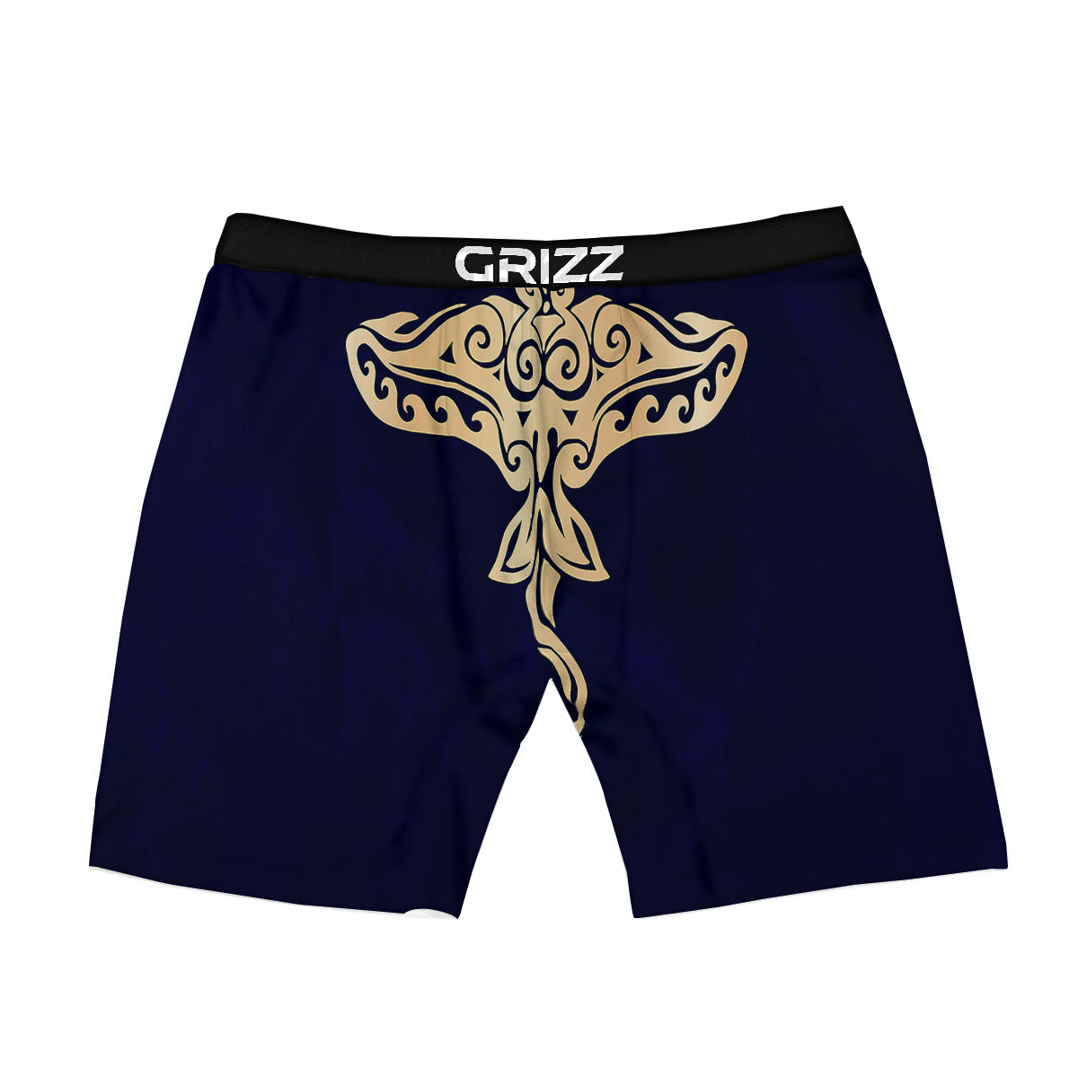 Stingray Spiritual Golden Print Boxer Briefs-grizzshop