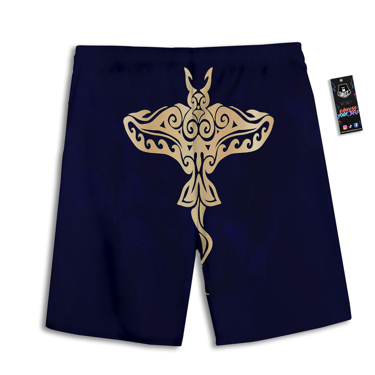 Symbol Illuminati Print Men's Athletic Shorts