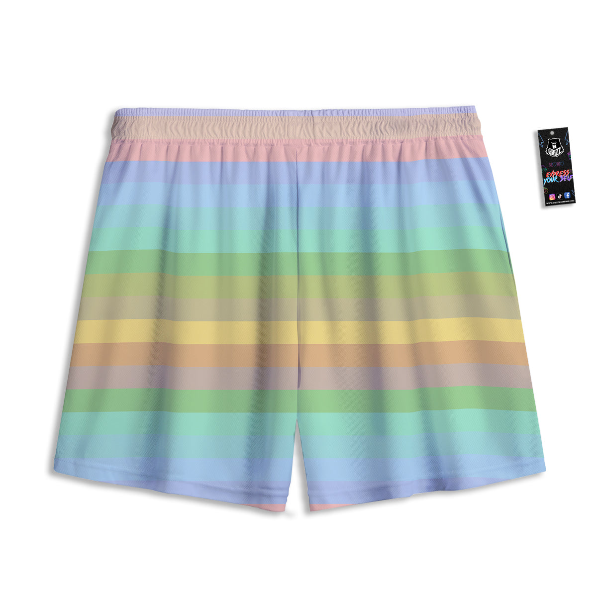 Tattersall Deep Blue Print Pattern Mesh Shorts