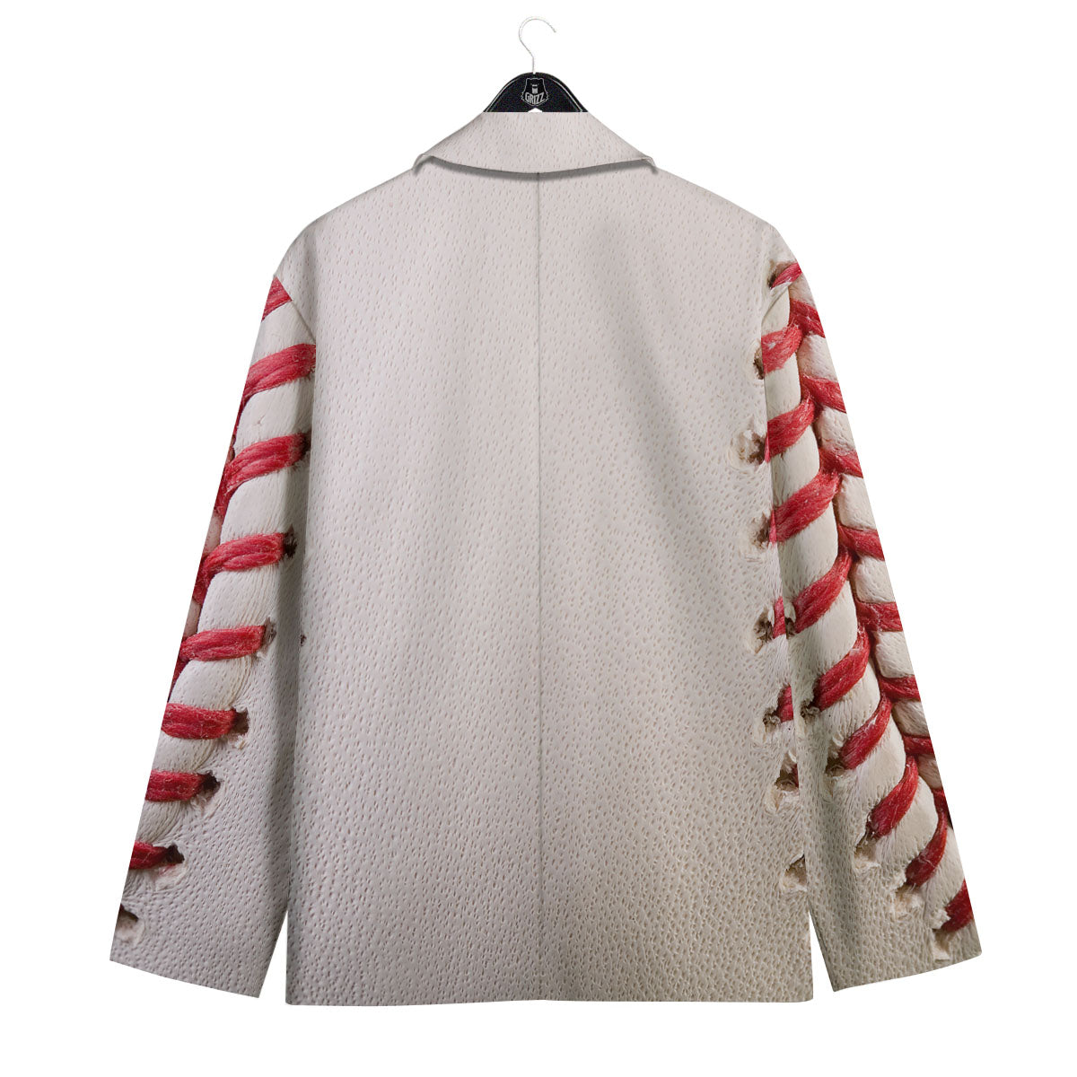 Stitching Baseball Print Men's Sport Coat-grizzshop