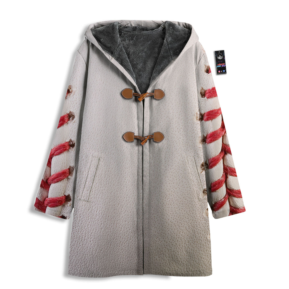 Stitching Baseball Print Men's Windbreaker Jacket-grizzshop