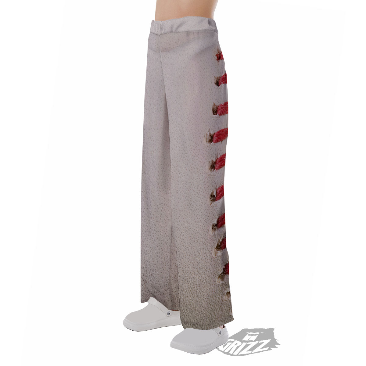 Stitching Baseball Print Pajama Pants-grizzshop