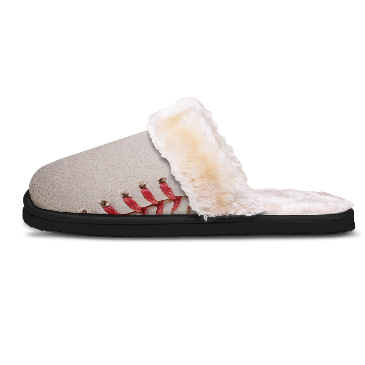 Stitching Baseball Print Slippers-grizzshop