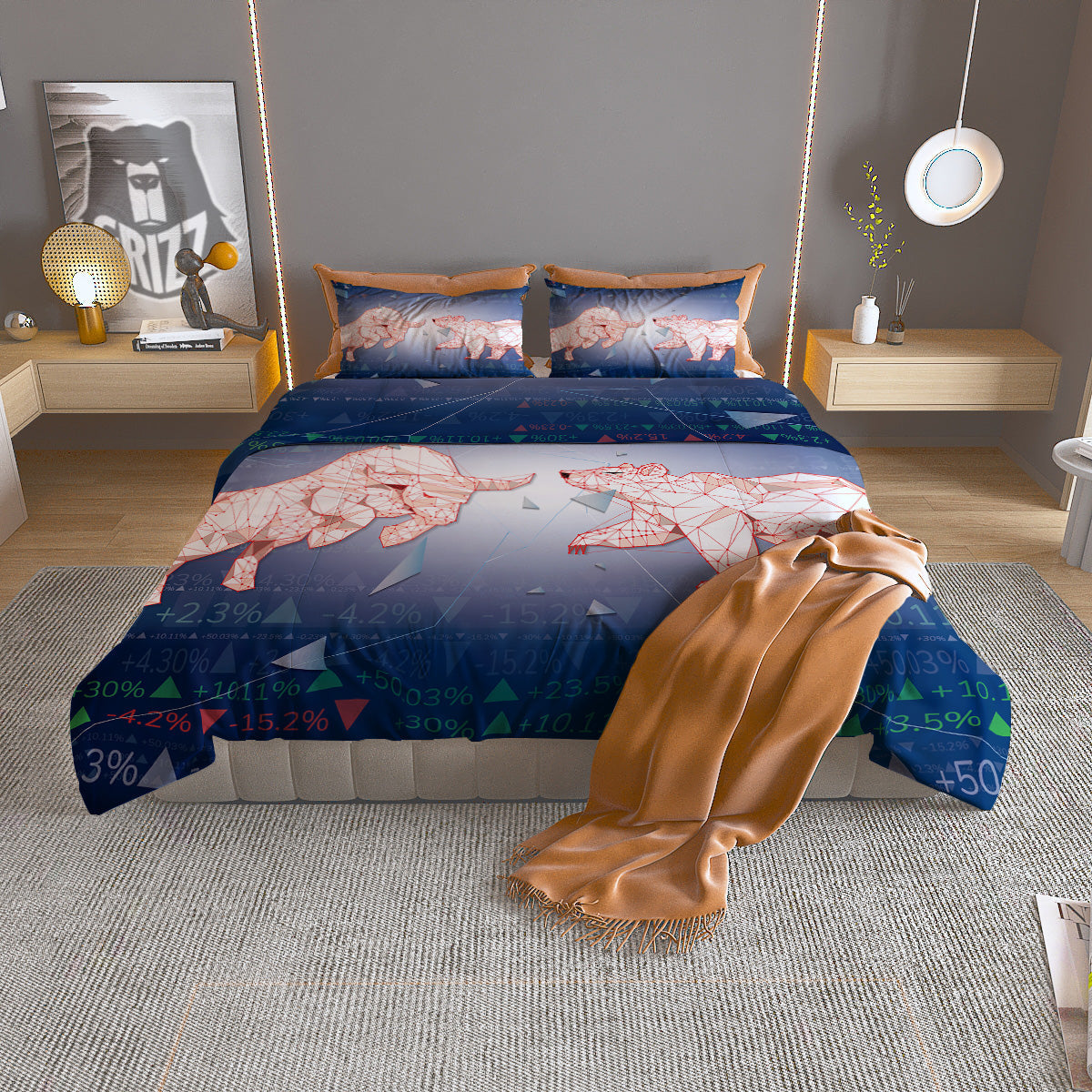Snake Emerald Tree Boa Print Duvet Cover Bedding Set