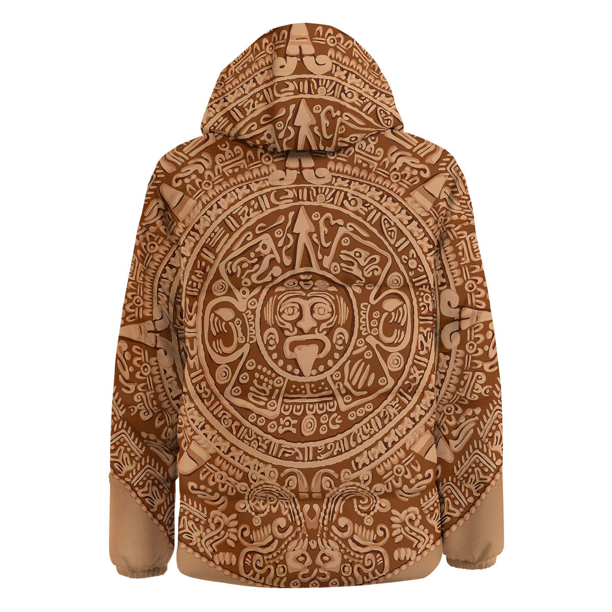Stone Mayan Print Down Jacket-grizzshop