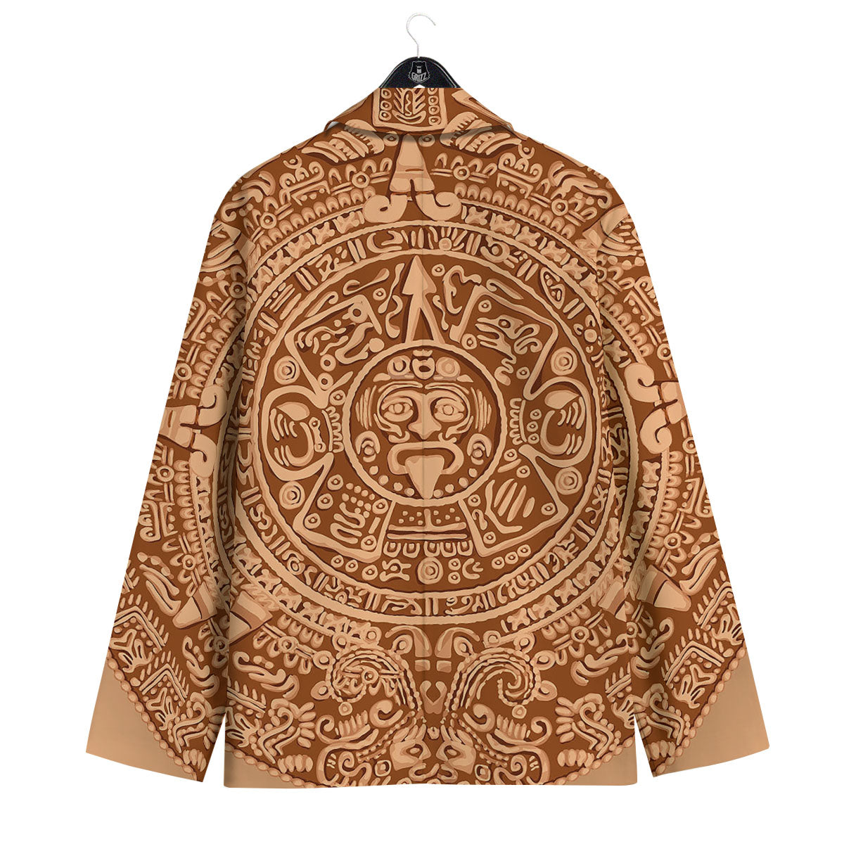 Stone Mayan Print Men's Sport Coat-grizzshop