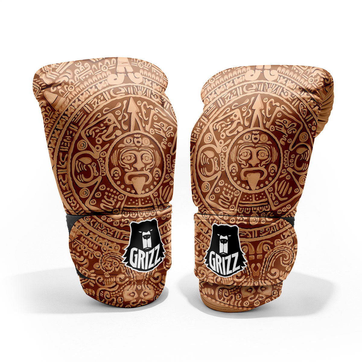 Stone Mayan Print Pro Boxing Glove