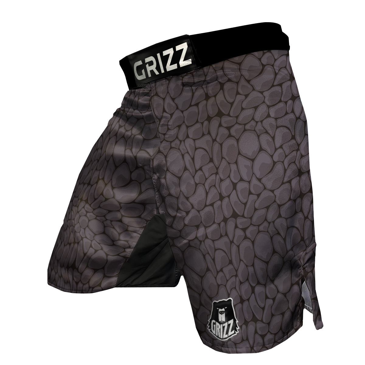 Stone Print Pattern MMA Shorts-grizzshop