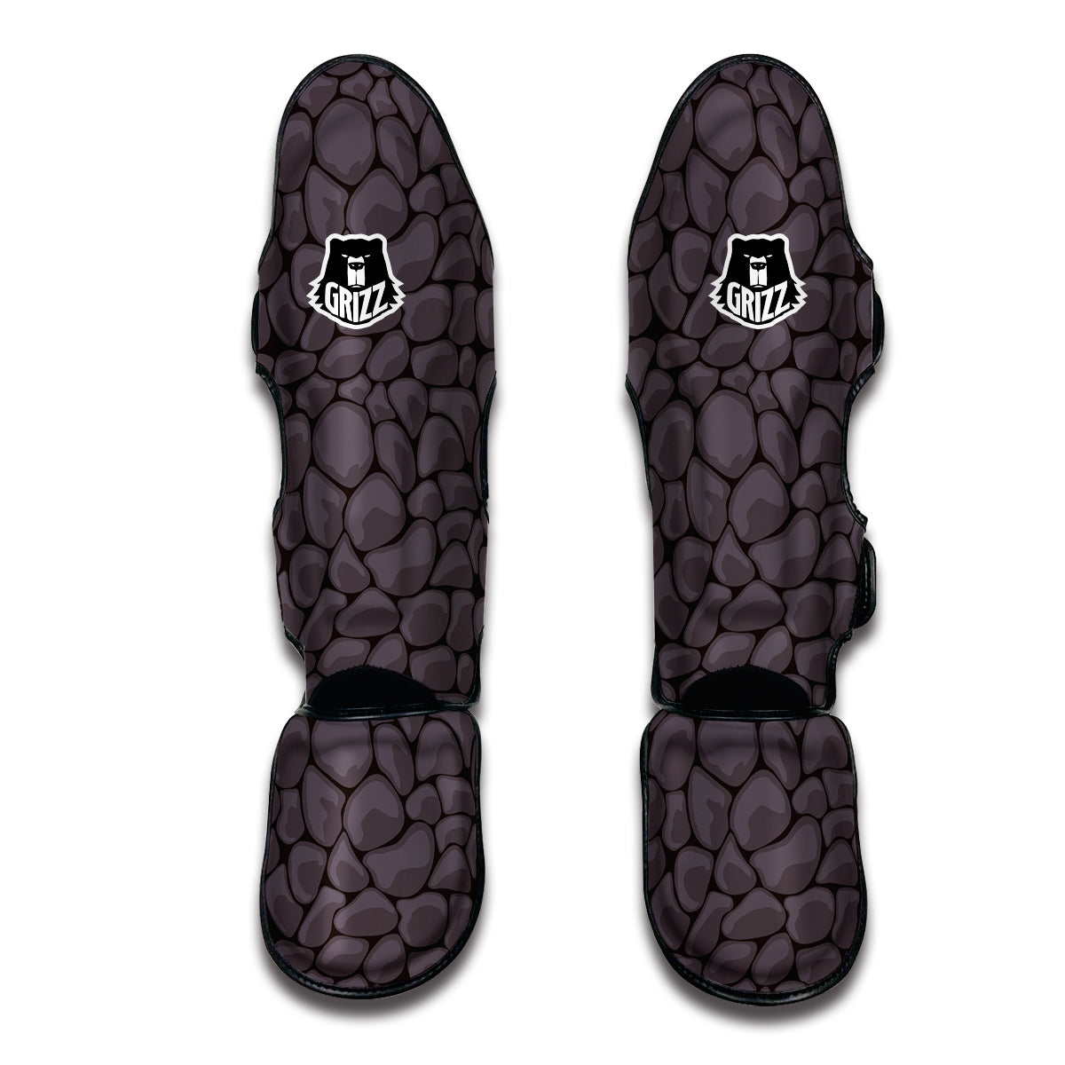 Stone Print Pattern Muay Thai Shin Guards-grizzshop